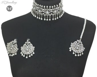 Asian Choker Set: Pakistani/Indian Wedding Jewelry