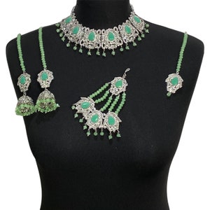 Pakistani jewelry , indian jewelry , Pakistani wedding jewelry , Pakistani , indian necklace , indian wedding jewelry , mint jewelry