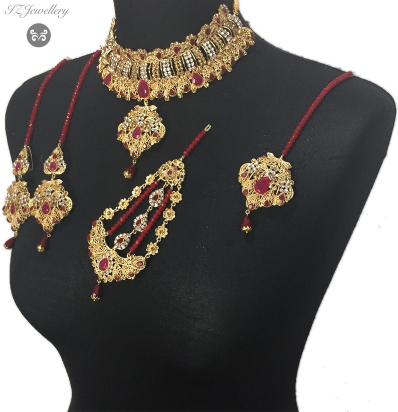 maroon jewelry Pakistani bridal jewelry indian bridal jewelry Pakistani jewelry indian jewelry bridal jewelry Pakistani jewellery