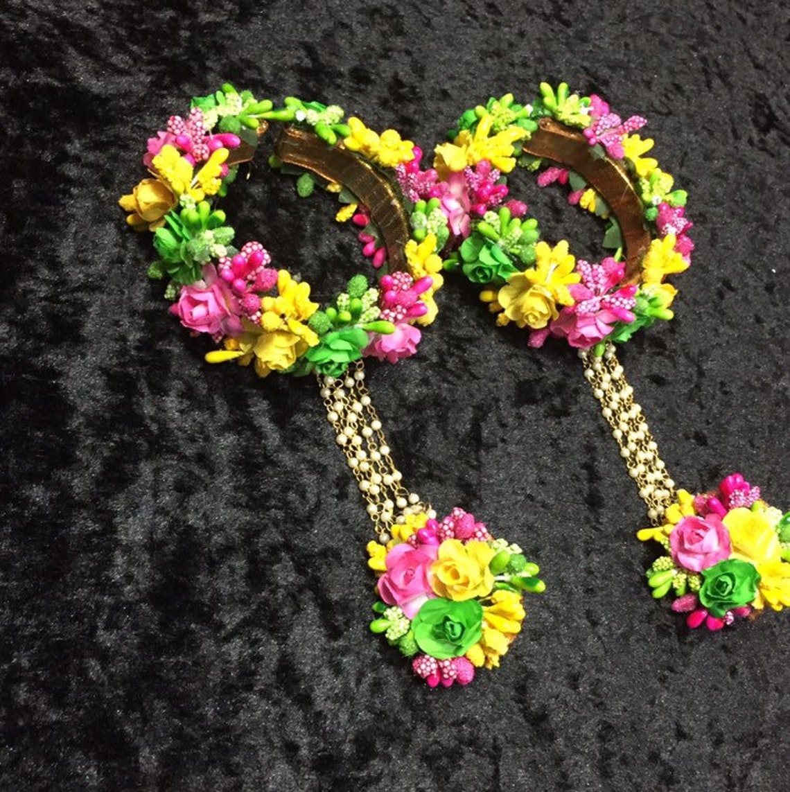 Mehndi Flower Jewellery Pakistani Bridal Mehendi Jewelry Etsy