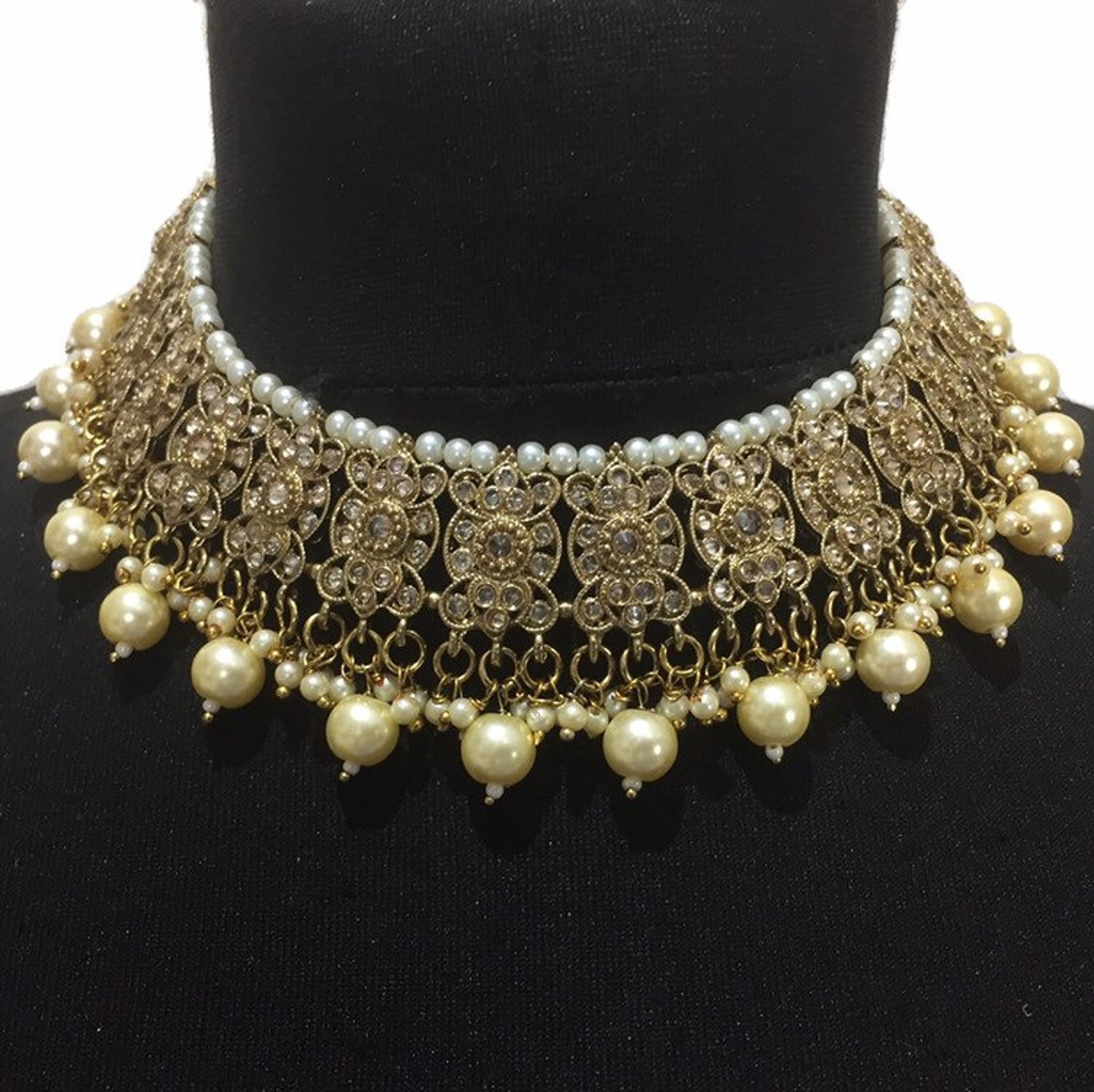 Elegant Pakistani Necklace Pakistani Necklace Indian Choker Etsy UK