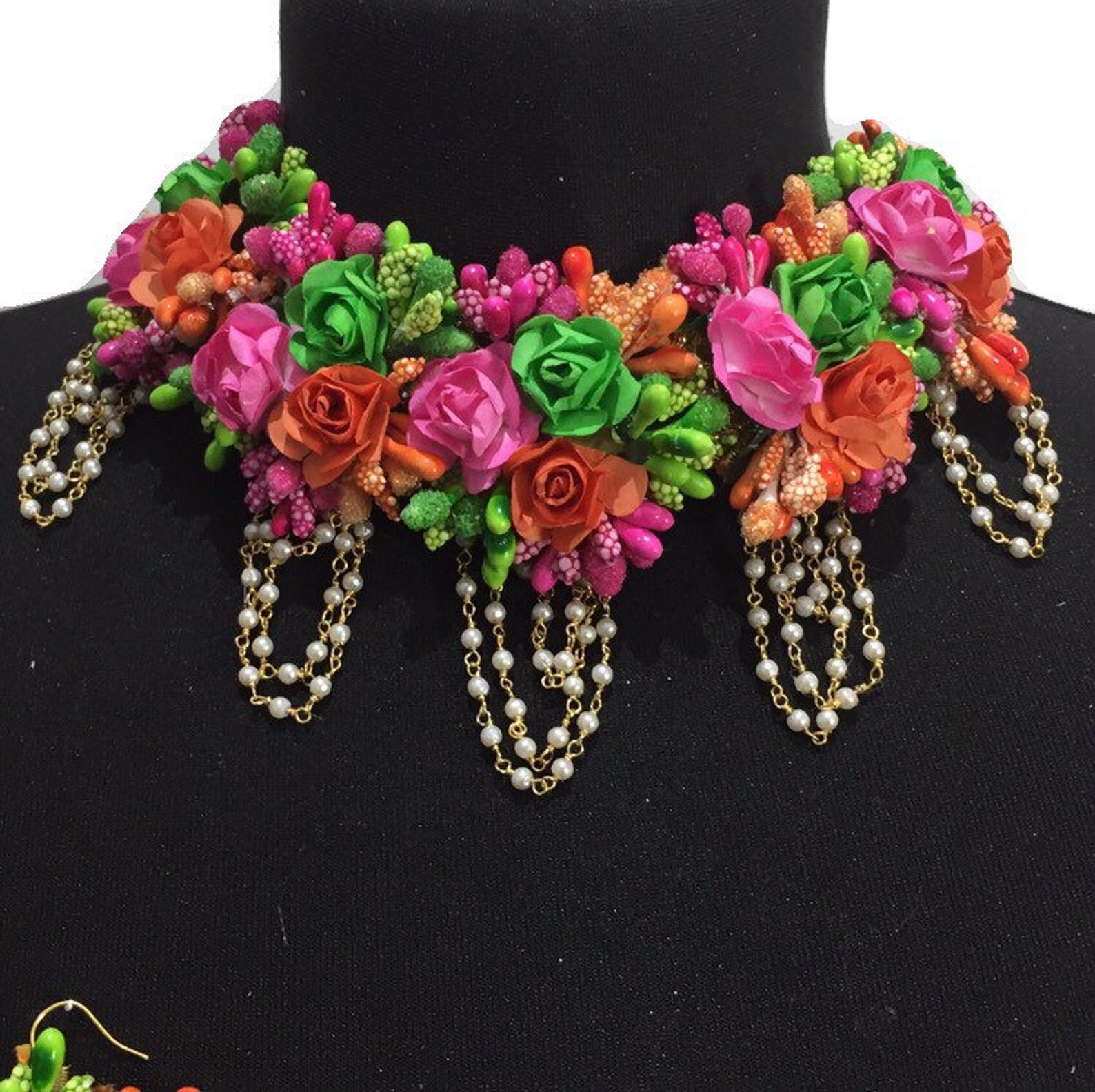 Mehndi flower jewellery Pakistani bridal mehendi jewelry Etsy