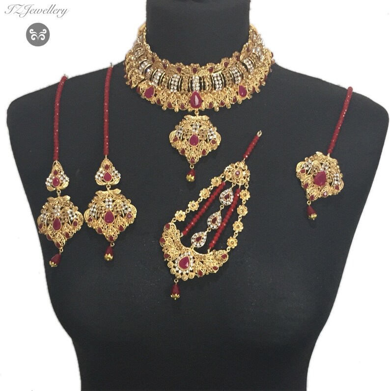 maroon jewelry Pakistani bridal jewelry indian bridal jewelry Pakistani jewelry indian jewelry bridal jewelry Pakistani jewellery