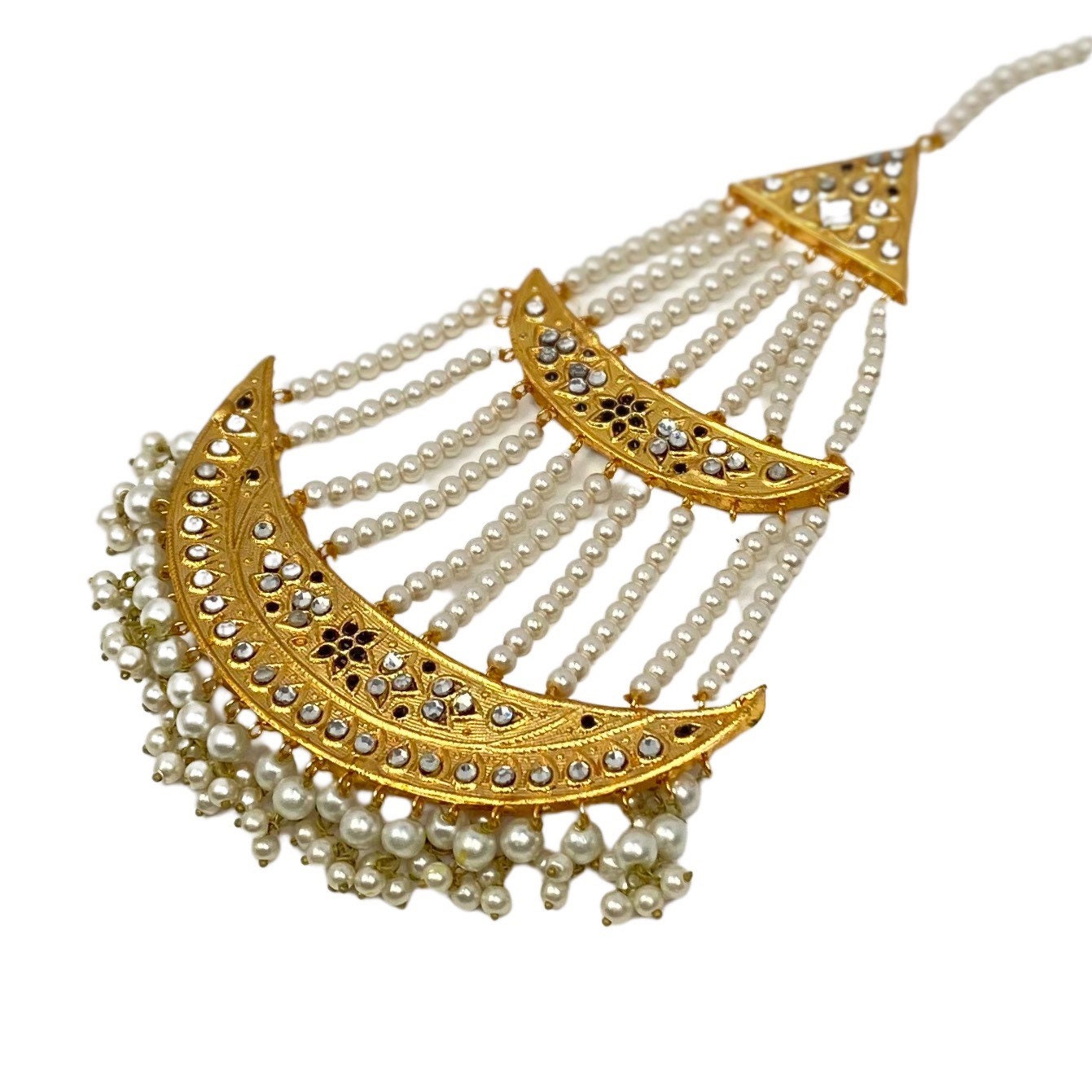 Pearl Kundan Jhumar Pakistani Jewellery Kundan Passa - Etsy Pearl Kundan Jhumar Pakistani Jewellery Kundan Passa - Etsy