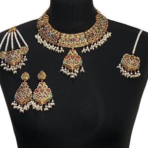 Mehndi bridal jewellery Pakistani mehendi Jewelry Indian jewelry Sangeet jewellery pakistani wedding jewelry hyderabadi bridal jewellery set