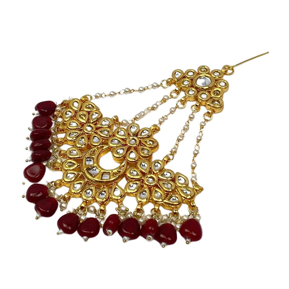 Maroon Kundan Jhumar Pakistani Jewellery Kundan Passa - Etsy Maroon Kundan Jhumar Pakistani Jewellery Kundan Passa - Etsy