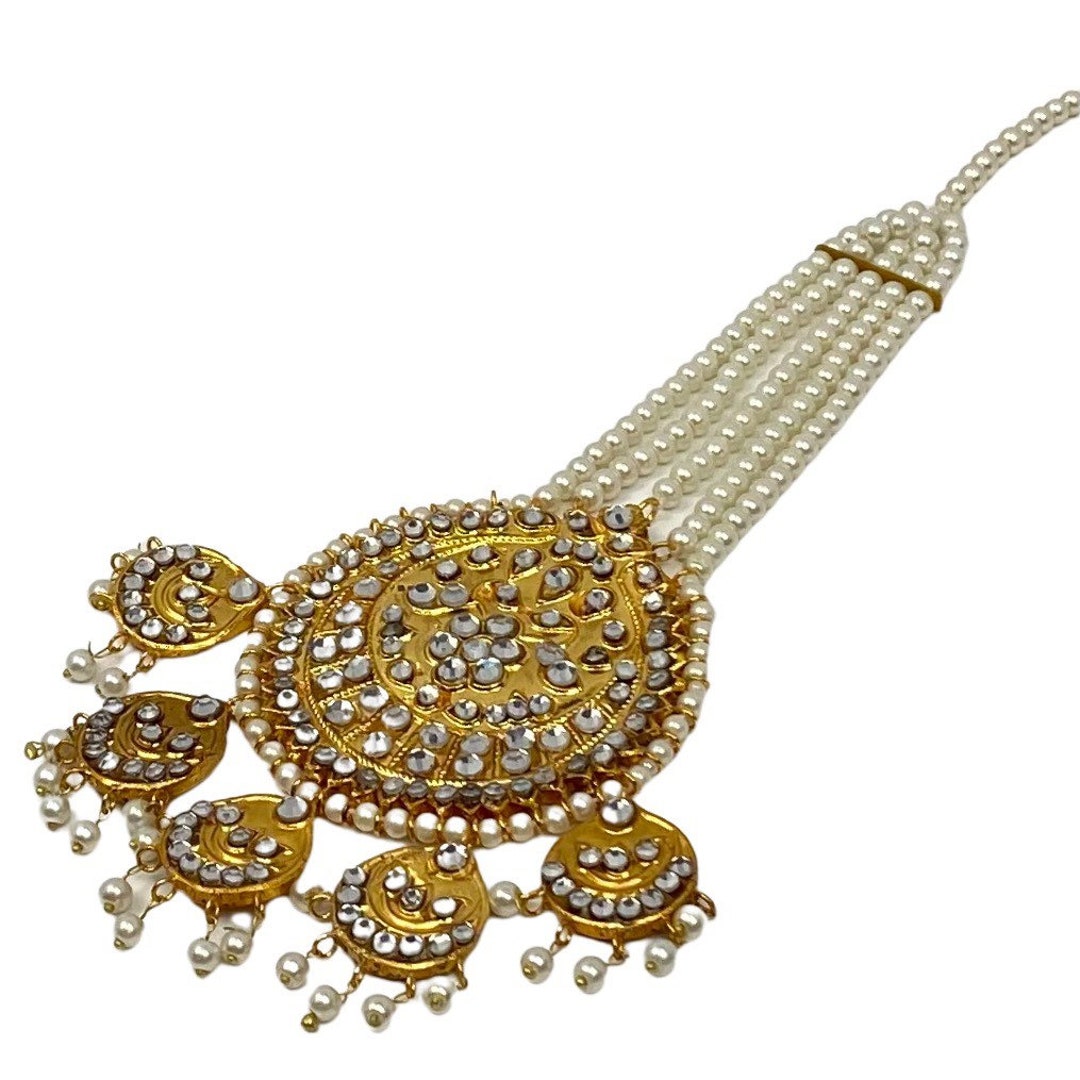 Pearl Kundan Jhumar Pakistani Jewellery Kundan Passa - Etsy Pearl Kundan Jhumar Pakistani Jewellery Kundan Passa - Etsy
