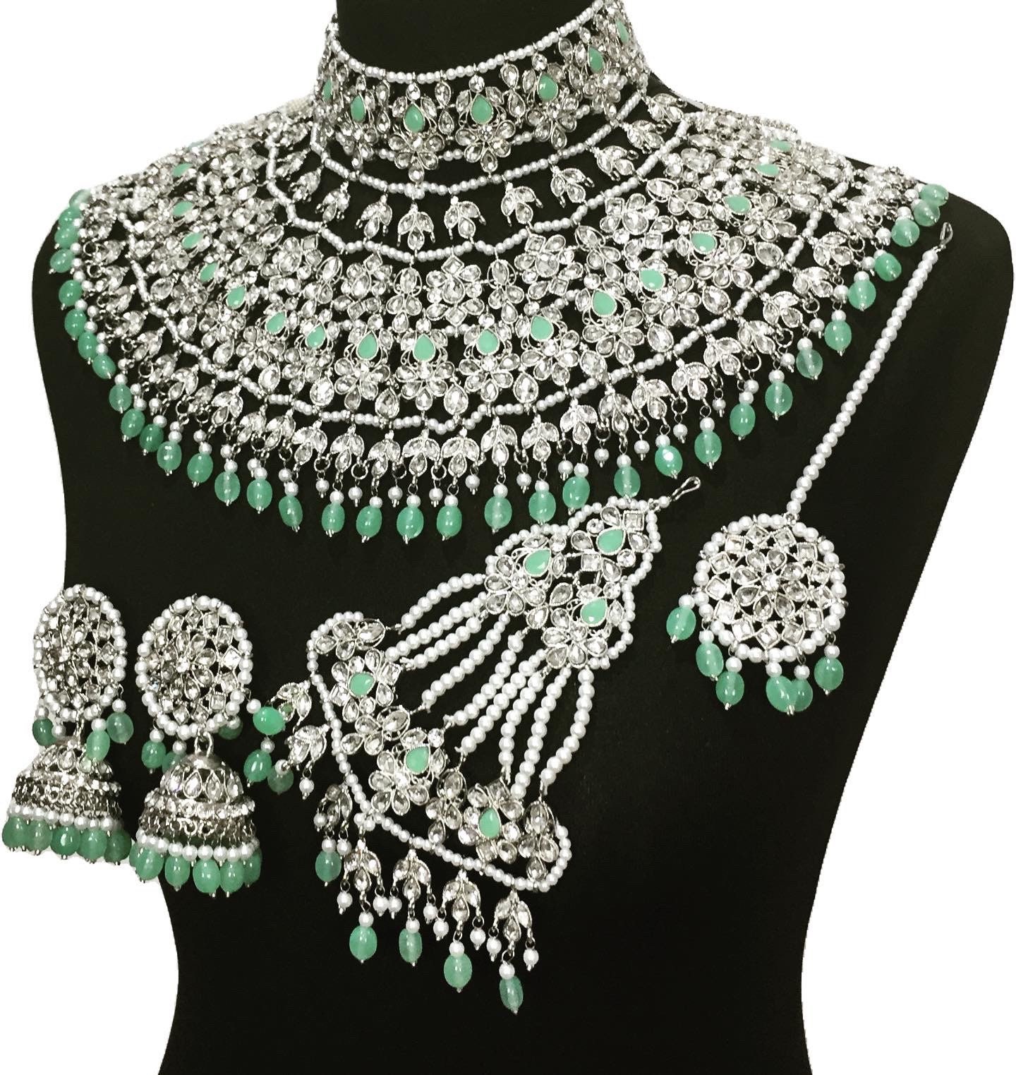 Pakistani jewelry indian jewelry Pakistani bridal jewelry Etsy