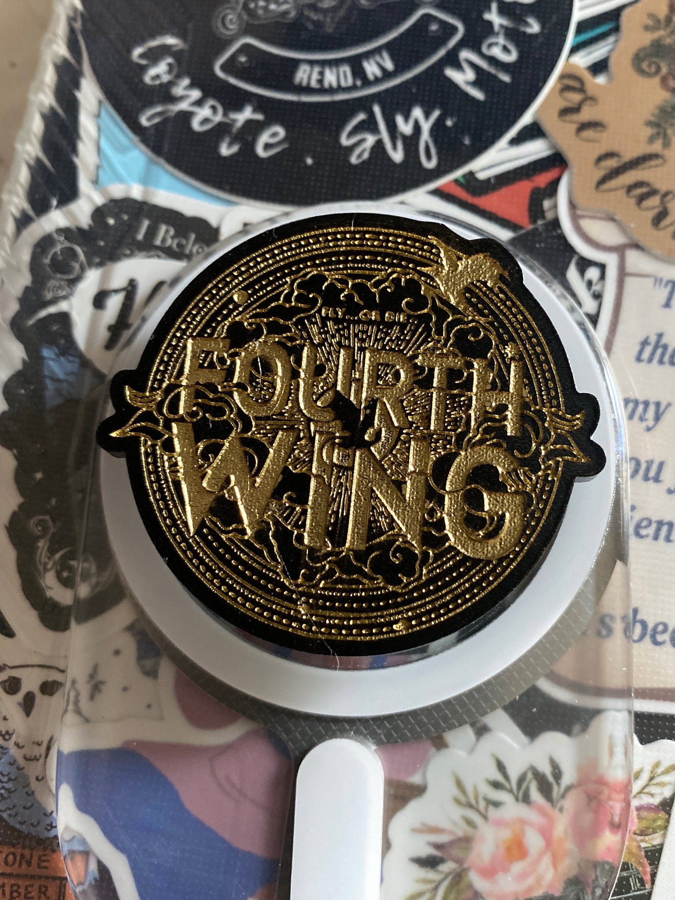 【SENTIMENTS】NO.489 BRIMFUL RIBBON PHONE GRIP / 追跡付 Fourth Wing Phone/kindle Grip - Etsy