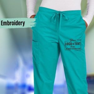 Embroider Scrub Pant, Custom Hospital Scrub Pant, Embroidered Scrub Pant, WorkFlex Flare Leg Cargo Pant, Custom Flare Leg Pant (WW4750)