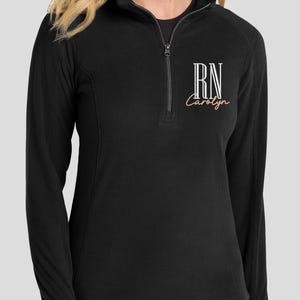 Custom Embroidered Nurse Full Zip Jacket, Rn Jacket, Future Nurse Ladies Jacket, Embroidery Registered Nurse Jacket, Medical Gift L224