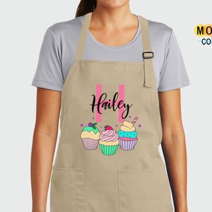 Custom Apron For Women, Personalized Apron, Custom Bakery Apron, Gift for Her, Baking Gift, Baking Apron, Bakery Gift, Baker Apron for Woman