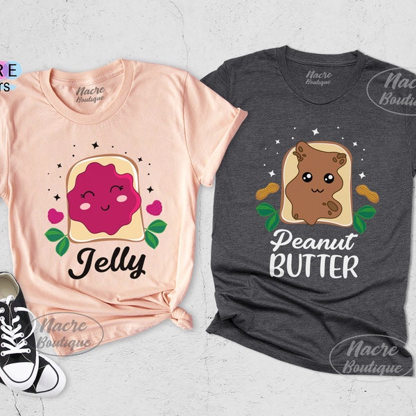 Peanut Butter Jelly Shirt, Best Friend Shirts, BFF Shirts, Besties Shirts, Peanut Butter and Jelly, Cute Couple Shirt, Matching Couple Shirt