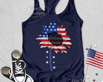 MAXIMGR Surprise Im Drunk Tank Top American Flag Stars Print Tank Women Sleeveless Tank Shirt 4th of July Patriotic Tank Top