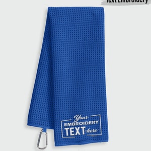 Personalized Fitness Towel, Sport Towel, Monogrammed Workout Towel, Embroidered Gym Towel, Custom Waffle Microfiber Fitness Towel (TW60)