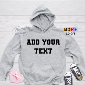 Personalized Youth Hoodie, Custom Kids Hoodie, Add Your Text Hoodie for Boys Girls, Custom Hoodie for Kids