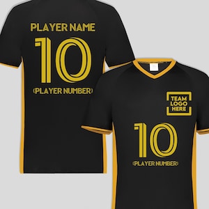 Custom Jersey with Your Team Name & Number, Personalized Logo Soccer Jersey, Football Jersey Tee, Sports Uniform, Make Your Own Jersey 6907