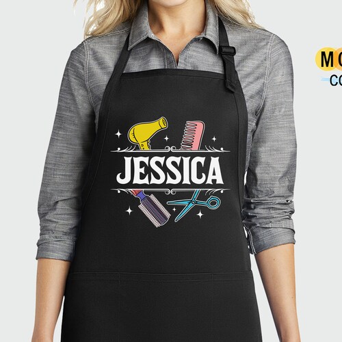 Hair Stylist Apron Personalized Hairdresser Apron Custom Etsy Canada