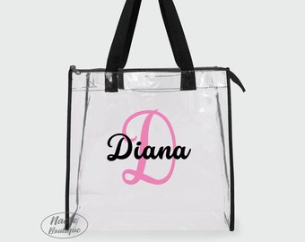 transparent clear tote bolsas