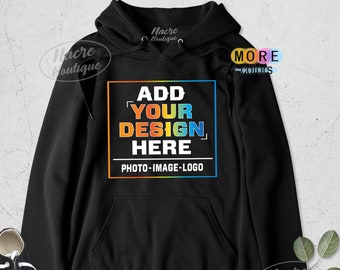 Custom Hoodie, Add Your Logo Hoodie, Add Your Image Hoodie, Customized Pullover Sweatshirt, Personalized Sweatshirt, Unisex Hoodie