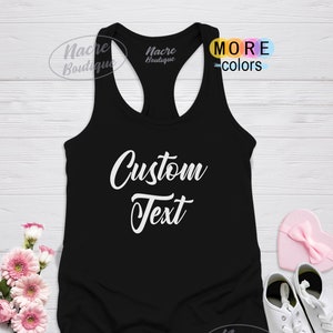 Custom Tank Top, Personalized Tank Top, Personalized Tank, Custom Tank, Add Your Text, Custom Tank Top for Women, Custom Design Tank