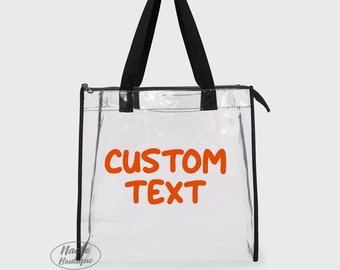 custom clear bag