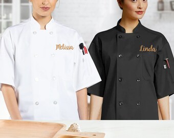 Custom Chef Coat, Custom Logo Embroider Chef Coat, Custom Embroidery Chef Coat, Make Your Own Chef Coat, Custom Chef Jacket