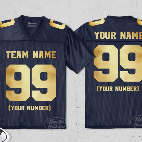 Personalized Football Shirt Custom Team Name Number Shirt | Etsy