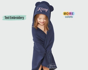 Personalized Hooded Baby Towel With Ears Personalized Baby Hooded Towel Embroidery Kids Bath Towel New Baby Gift Custom Teryy Bath Towel Etsy