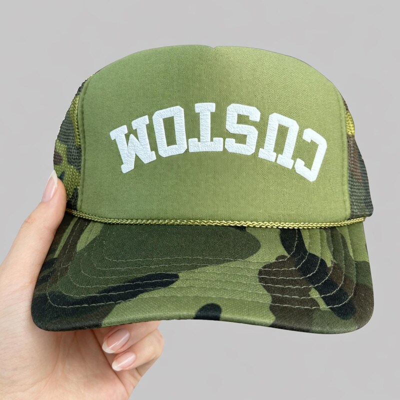 Upside Down Text Hat - Etsy