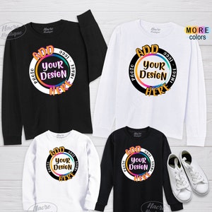 Custom Long Sleeve Shirts, Add Your Image Photo Here, Unisex Long Sleeve Shirt, Personalized Long Sleeve Shirt, Custom Long Sleeve For Kids