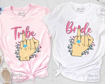 Bride Tribe Shirts, Bridesmaid Gift, Bachelorette Party Shirts, Bridesmaid Proposal, Bridal Shower Gift, Gift for Bride, Fun Bride, Tribe