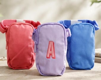 Custom Crossbody Bag - Personalized Initial Embroidered Shoulder Bag, Travel Bag, Bachelorette Party Favor