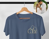 Custom Embroidered Portrait Shirt, Custom Embroidery Photo Shirt