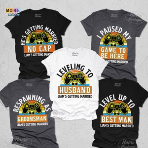 Custom T-shirt GAME OVER for Men Getting Married With 