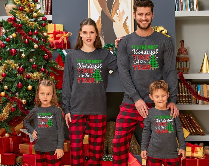 Family Christmas Pajamas Buffalo Plaid Christmas Pajamas - Etsy