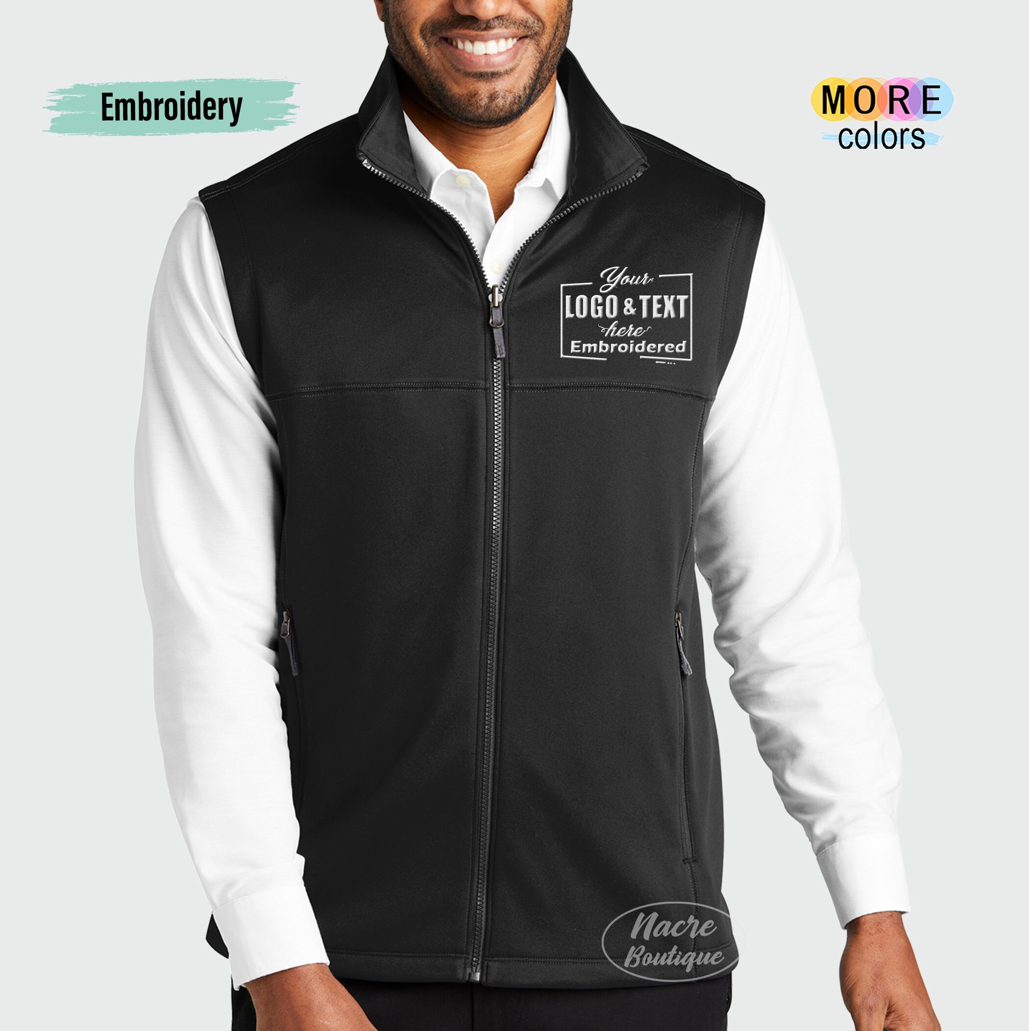 Monogrammed Fleece Vest - 2020 – Sew Fancy Designs