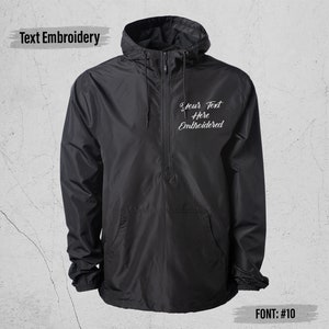 Custom Windbreaker, Zipper Jacket, Unisex Lightweight