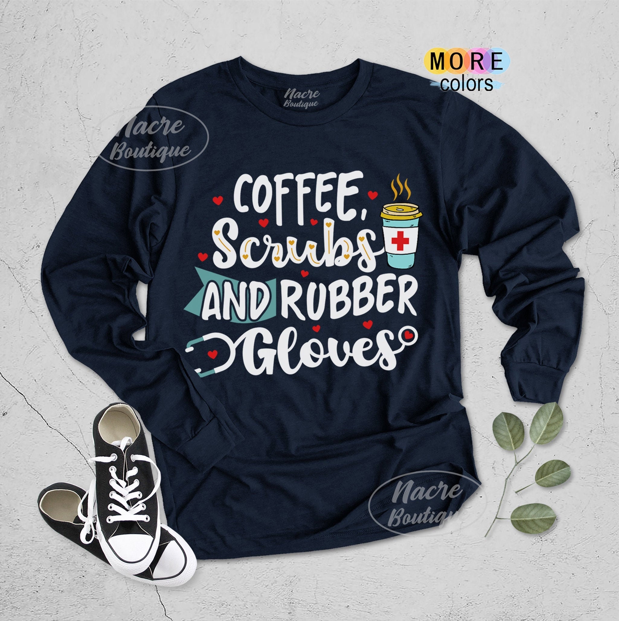 Coffee Scrubs and Rubber Gloves Long 