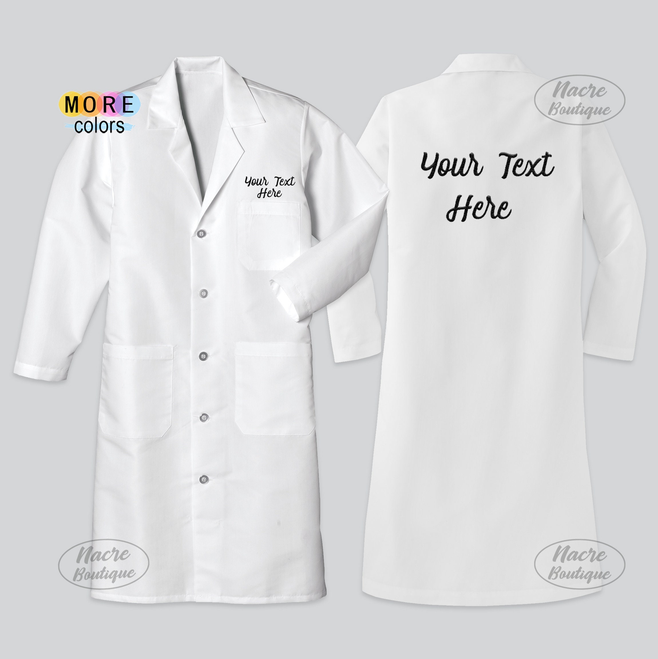 Custom Lab Coat Embroidered Medical Lab Coat Personalized Etsy Canada