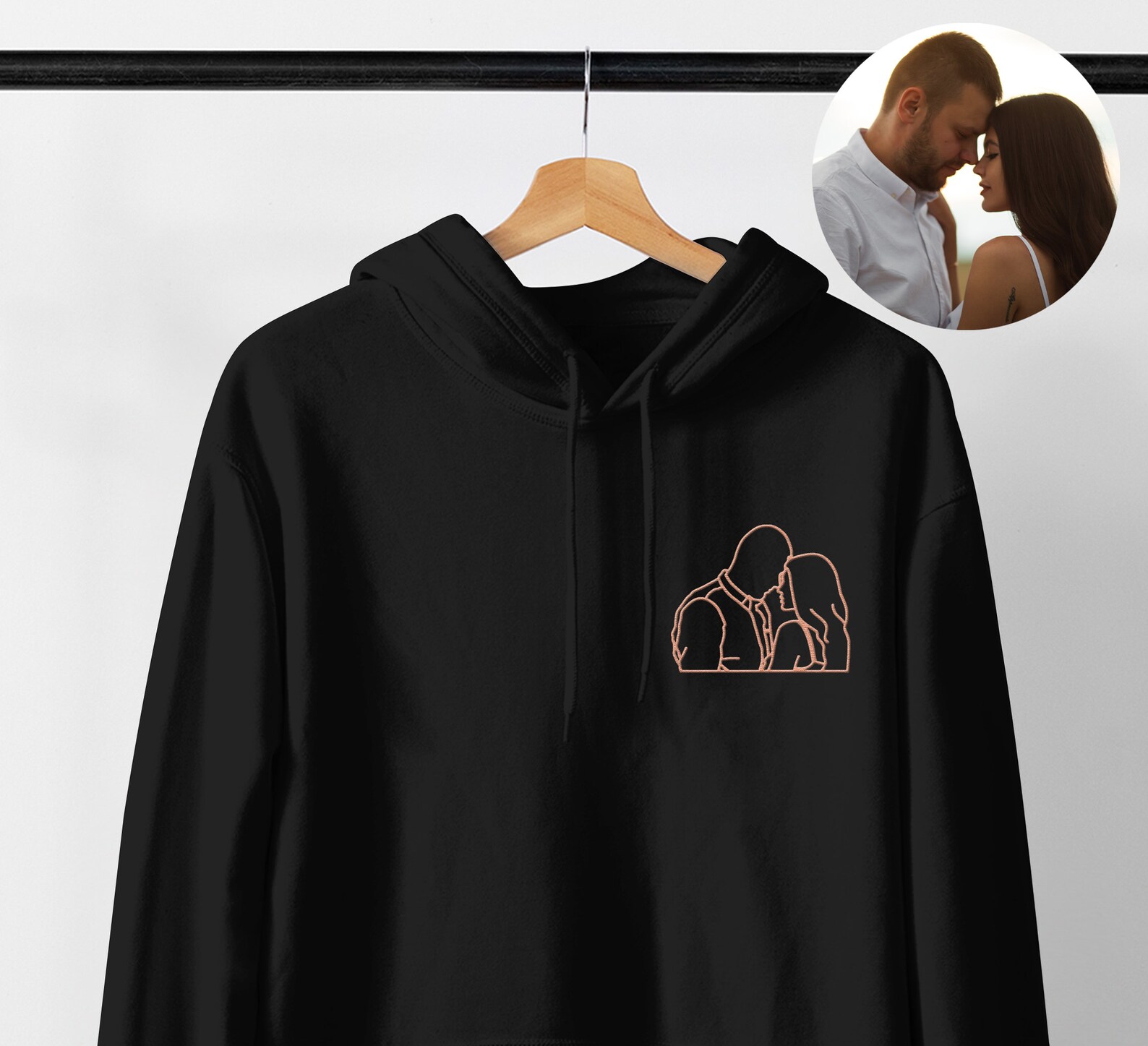 Custom Embroidered Hoodie Custom Hoodies With Your Text Etsy