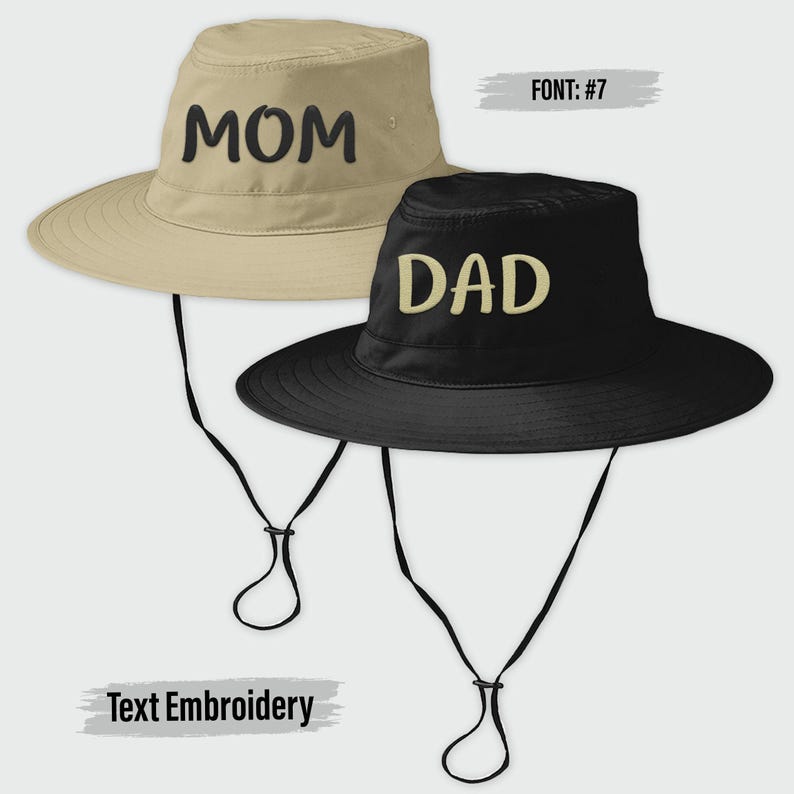 Customized Embroidered Bucket Hat, Custom Text Embroidery Bucket Hat, Custom Summer Hat, Personalized Text Bucket Hat, Custom Sun Hat C921 image 8