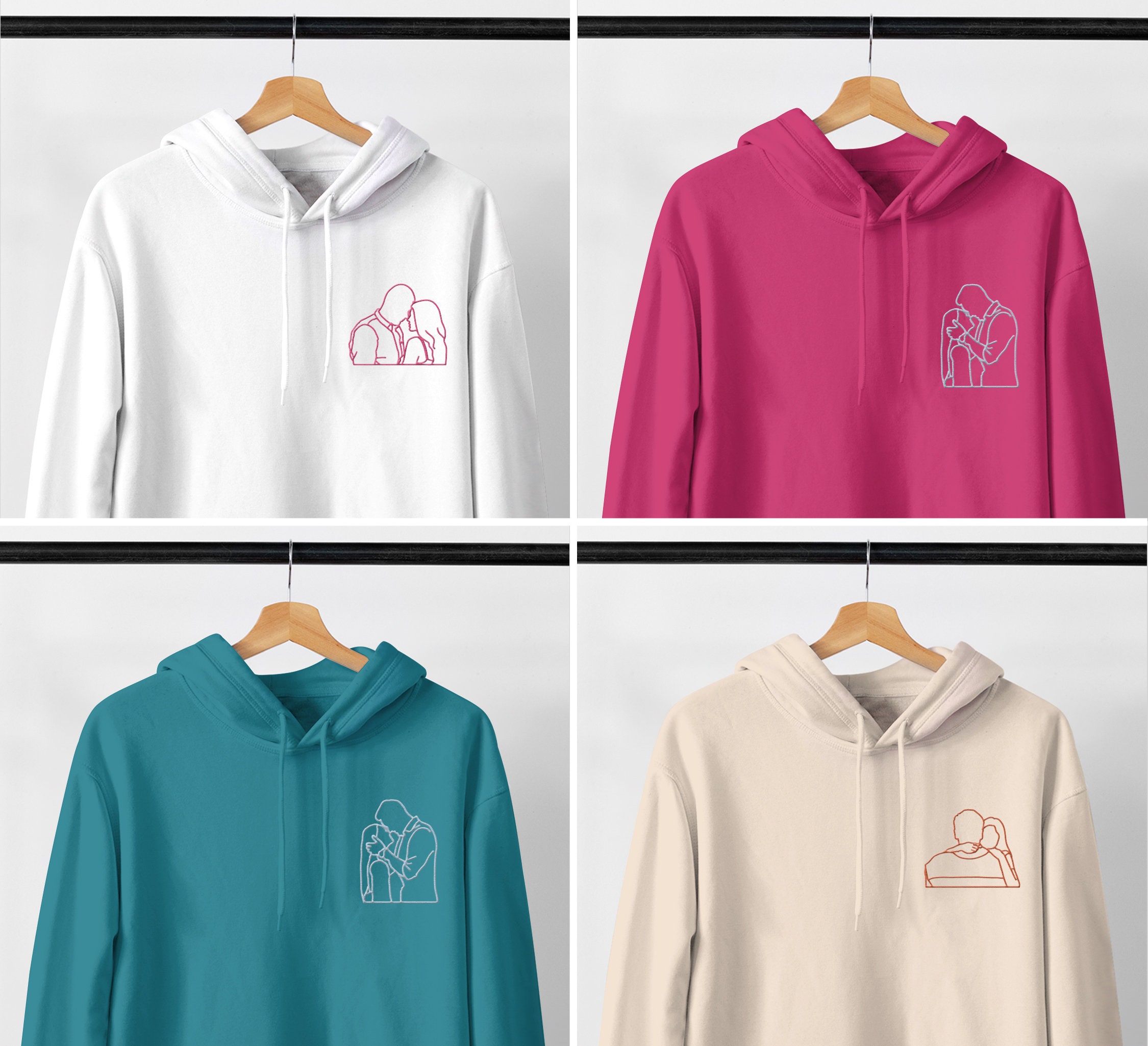 Custom Embroidered Hoodie, Custom Hoodies With Your Text