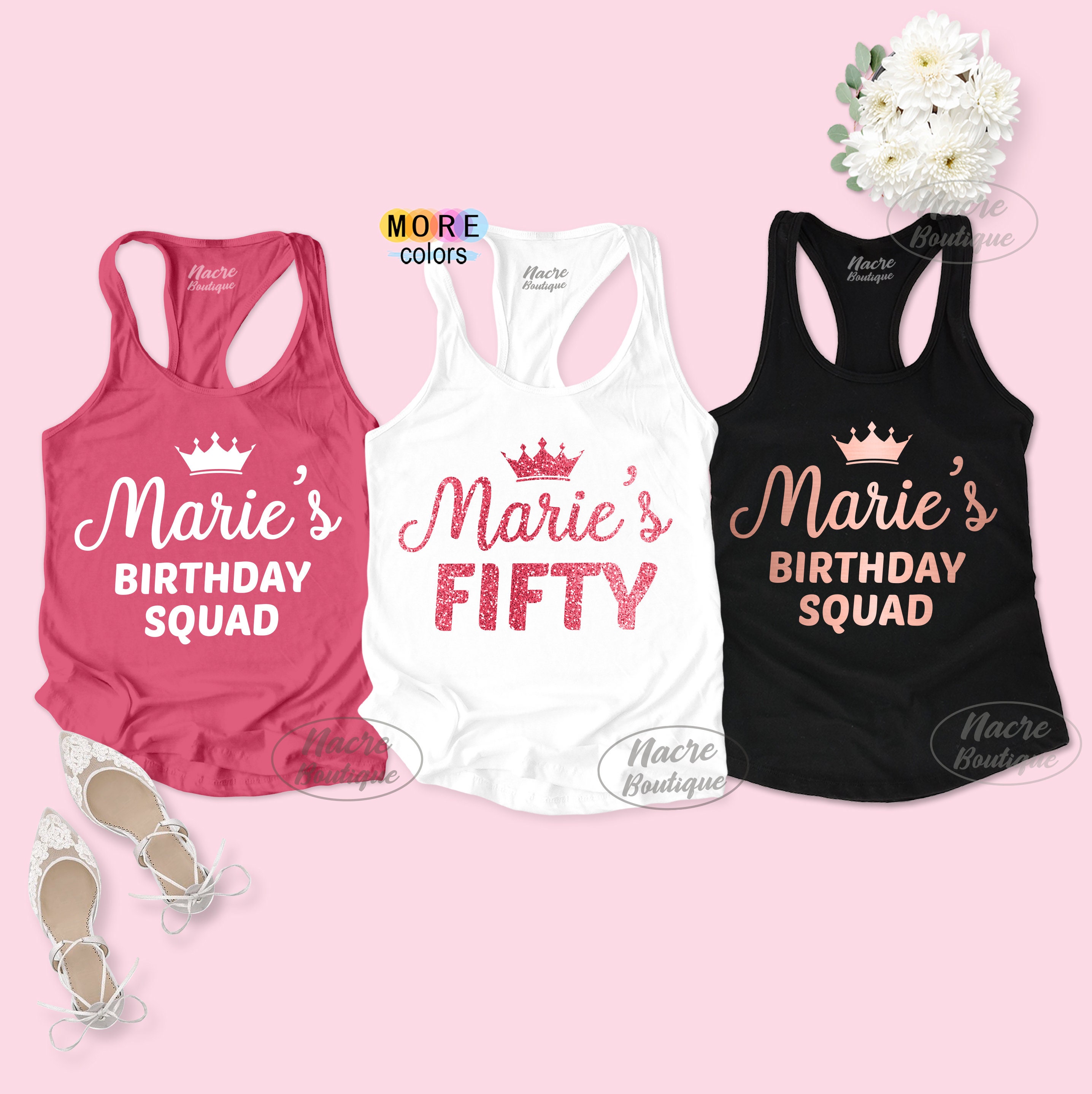 Fifty Birthday Shirt Birthday Squad Tank Tops Birthday Tank Etsy fifty-birthday-shirt-birthday-squad-tank-tops-birthday-tank-etsy