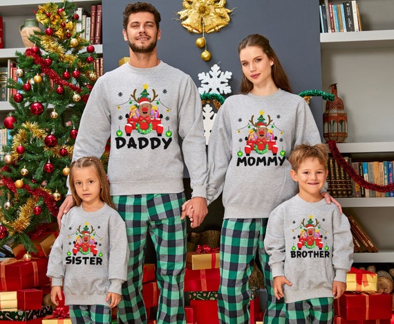 Family Reindeer Sweatshirt Matching Reindeer Hoodie 2023 Matching Family Christmas Sweatshirt Santa Reindeer Sweatshirt Etsy