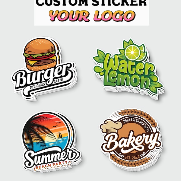 Personalisierte Logo Aufkleber, personalisierte Vinyl Sticker, personalisierte Laptop Aufkleber, Benutzerdefinierte Etiketten Sticker, Benutzerdefinierte Jedes Bild oder Design Aufkleber