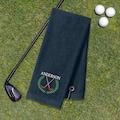 Personalized Golf Towel, Embroidered Golf Towel, Groomsmen Gift, Custom Golf Towel, Father's Day Gift, Sports Fan Towel (TW50)