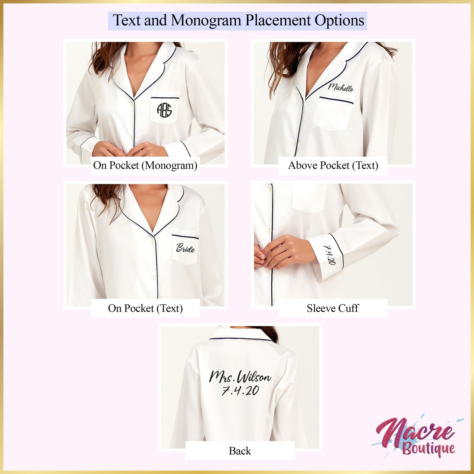 Bride Nightgown Bride Sleep Shirt Sleep Shirt Embroidered Etsy