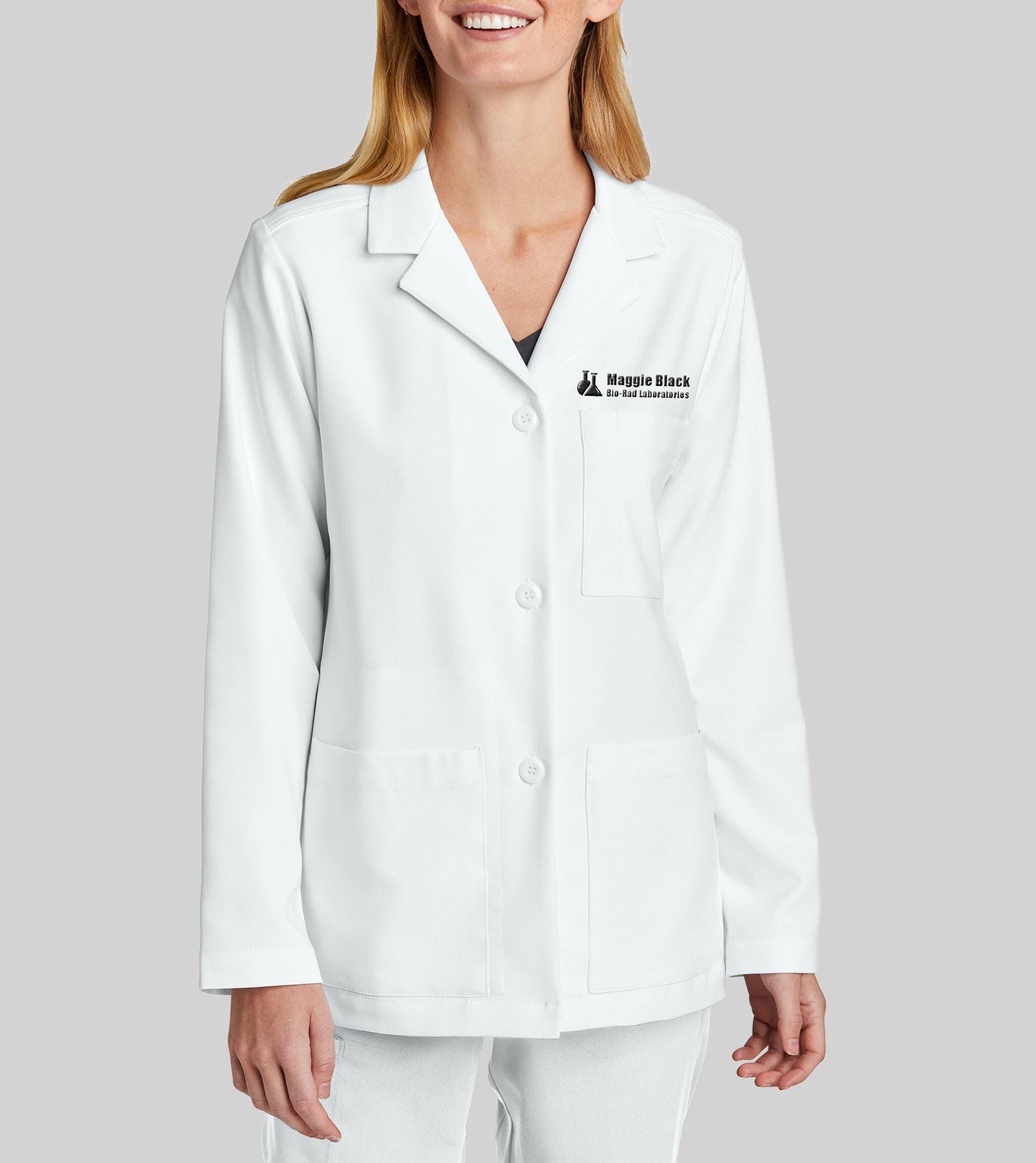Custom Jacket Lab Custom Embroidered Lab Coat, Personalized Name Lab Coat, Embroidered ...