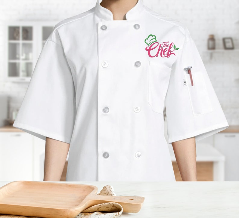 Custom Chef Coat Custom Logo Embroider Chef Coat Custom Etsy India
